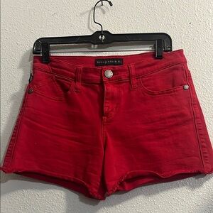 Rock & Republic Women's Bold Red Jean Shorts
